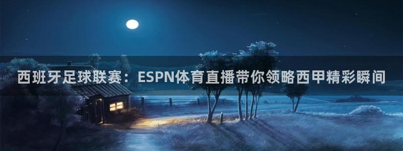 西班牙足球联赛：ESPN体育直播带你领略西甲精彩瞬间