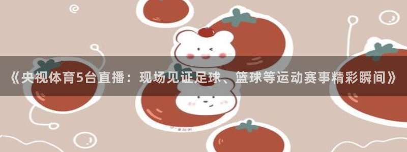 《央视体育5台直播：现场见证足球、篮球等运动赛事精彩瞬间》