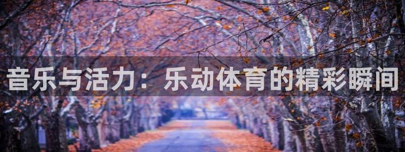 音乐与活力：乐动体育的精彩瞬间